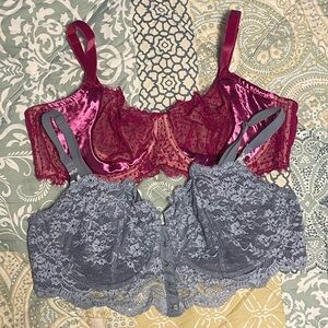 Victorias Secret Wicked Unlined Bras (set of 2)